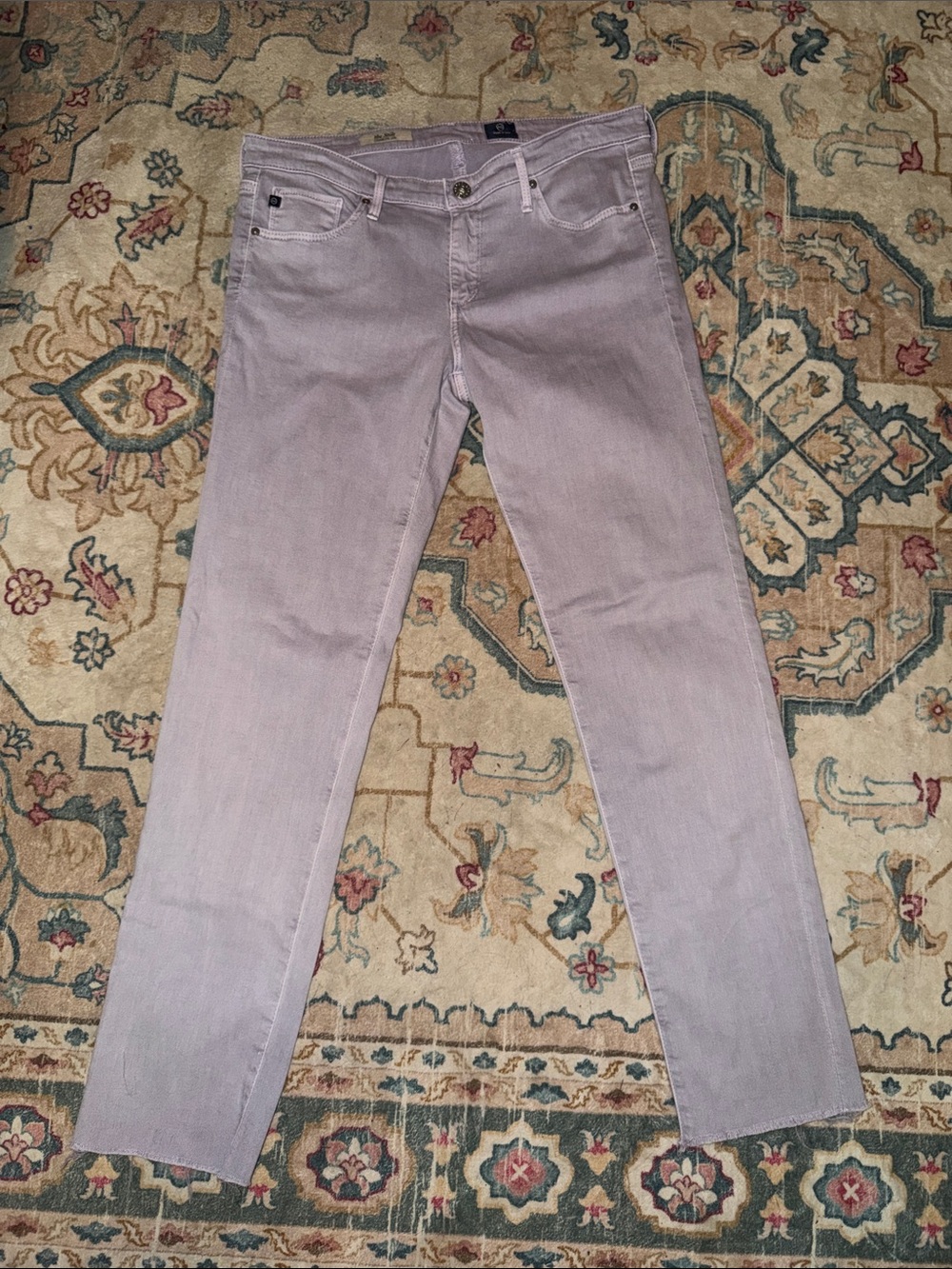 AG- Adriano Goldschmied The Stilt Cigarette Leg jeans in 30 R, lilac
